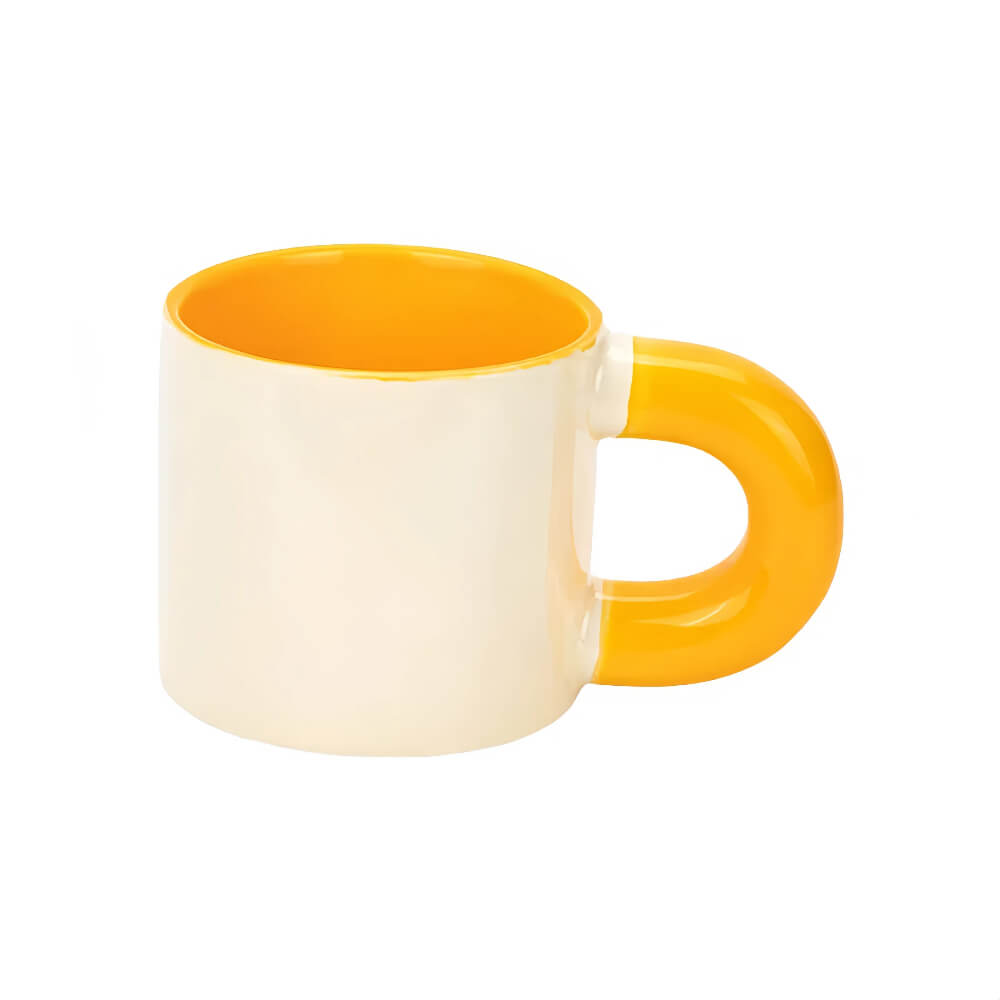 Custom Two-Tone Mug – Personalized Coffee Cup with Color Handle